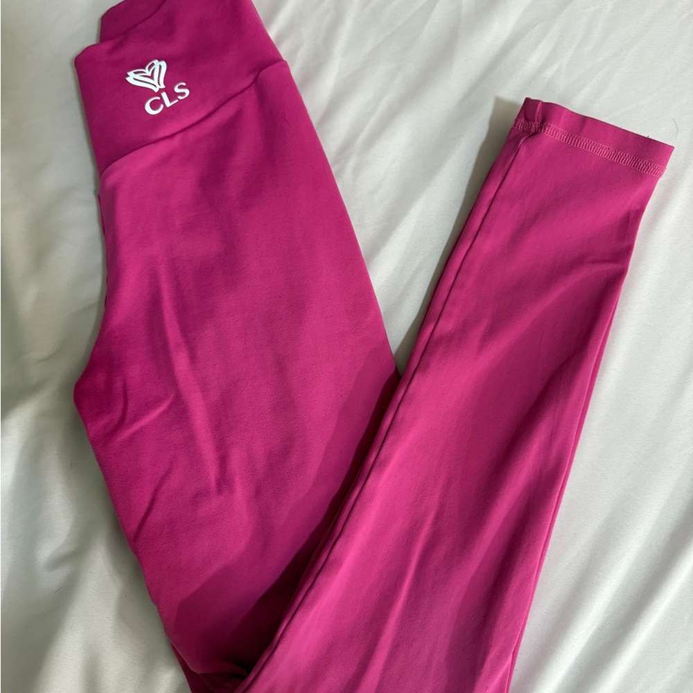 CLS Women's Scrunch Butt Pink Leggings